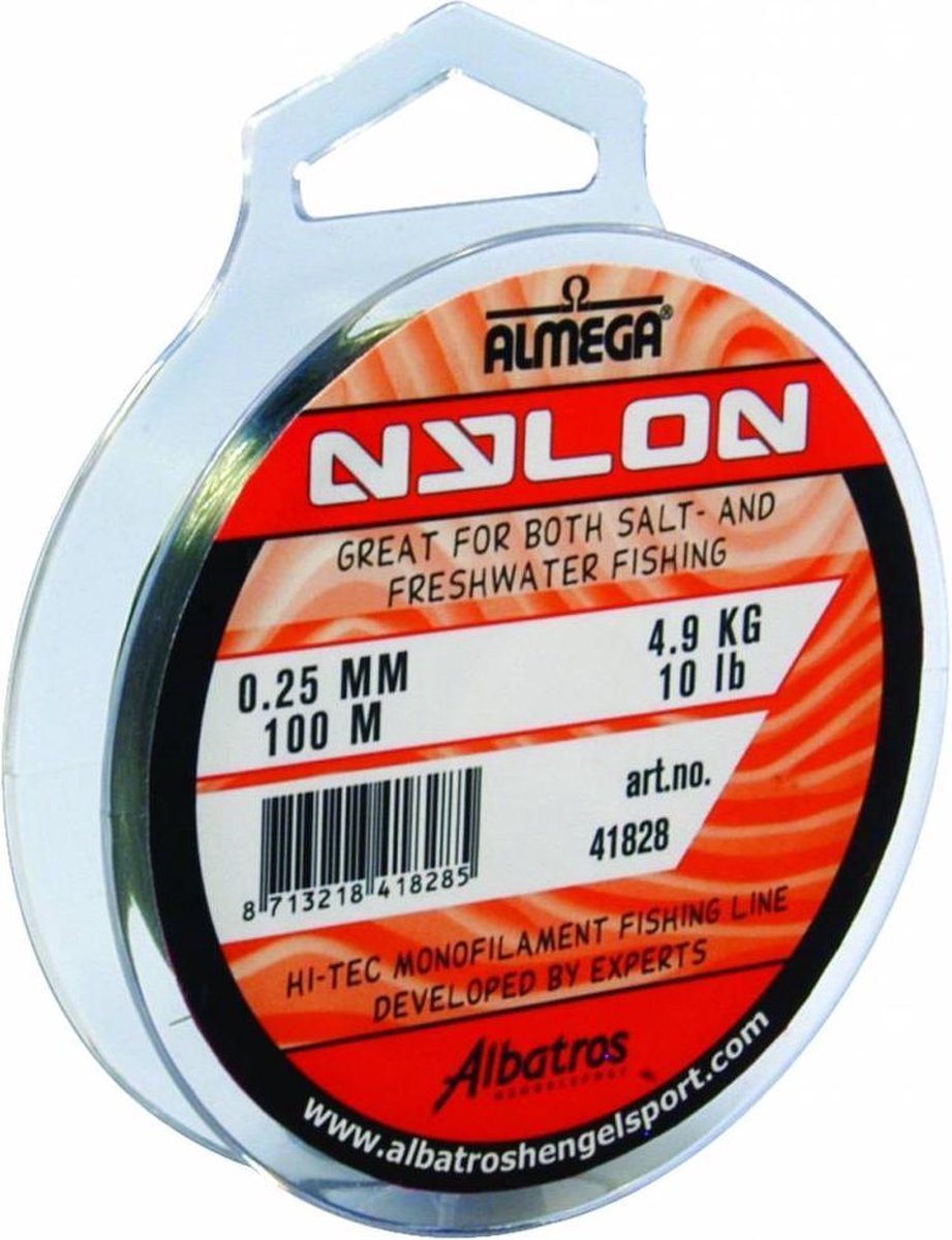 Albatros Almega Nylon - Vislijn - 0.25 mm - 4.90 kg - 100 m