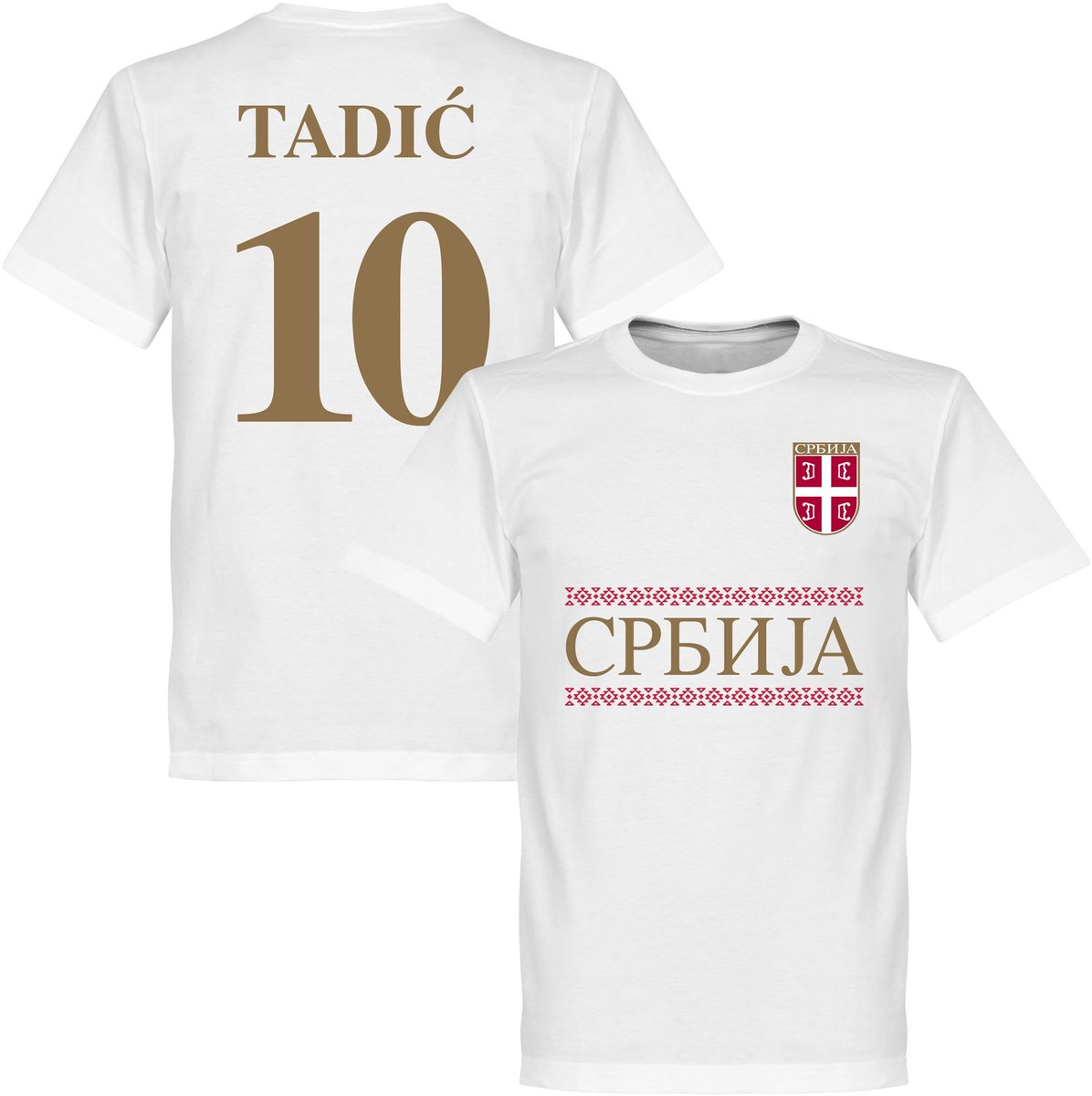 Servië Tadic 10 Team T-Shirt - XXXL