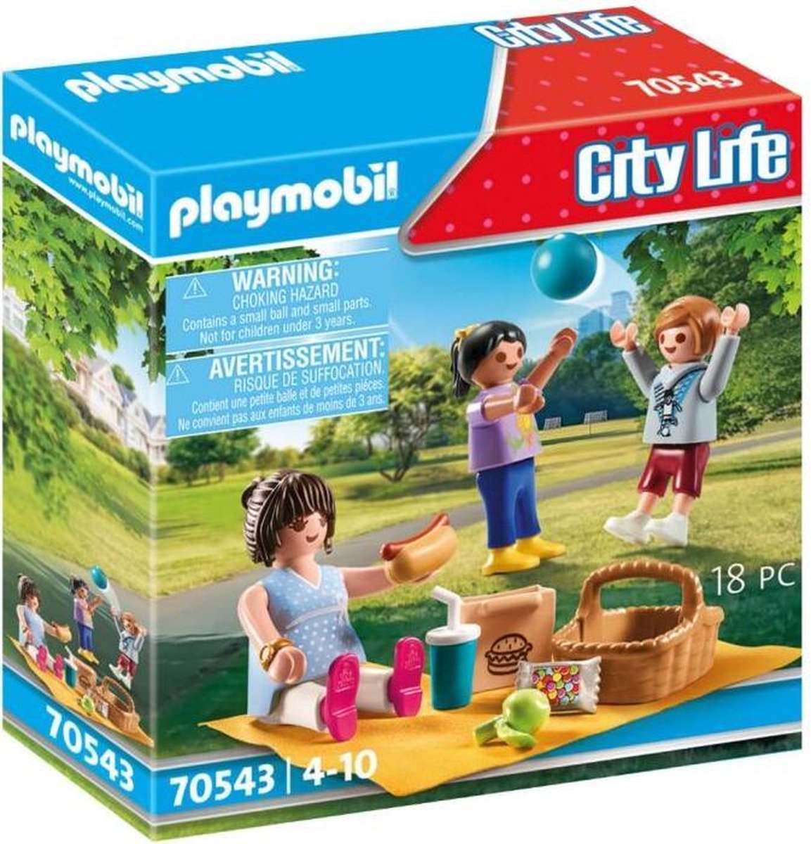 PLAYMOBIL City Life 70542 Jeu Le Parc de Ville, à partir de 4 Ans :  : Jeux et Jouets