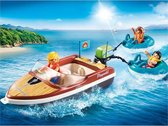 PLAYMOBIL Family Fun Motorboot met funtubes - 70091