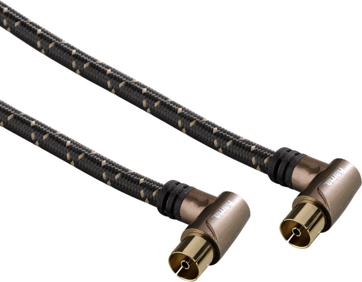 Hama antennekabel coax - 90 graden | 1.5m - Brons