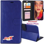 EmpX Telefoonhoesje - Book Case - Geschikt Voor Huawei Nova Plus - Blauw
