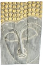 Fine Asianliving Thaise Buddha Paneel Handgemaakt Van Stevige Boomstam L120xH180cm