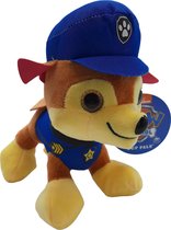 PAW Patrol - Knuffel - Hond - Chase - Pluche - Glitter Ogen - Nickelodeon - 25 cm