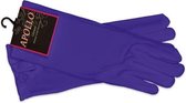 Gants violets bouton poussoir luxe - Taille L