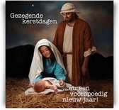 KerstKaart - Jozef Maria en kerstkind - Bijbel - Christelijk - Majestic Ally - 6 stuks