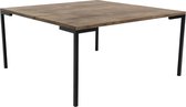 Lugano salontafel 90x90 xm gerookte eik geolied.