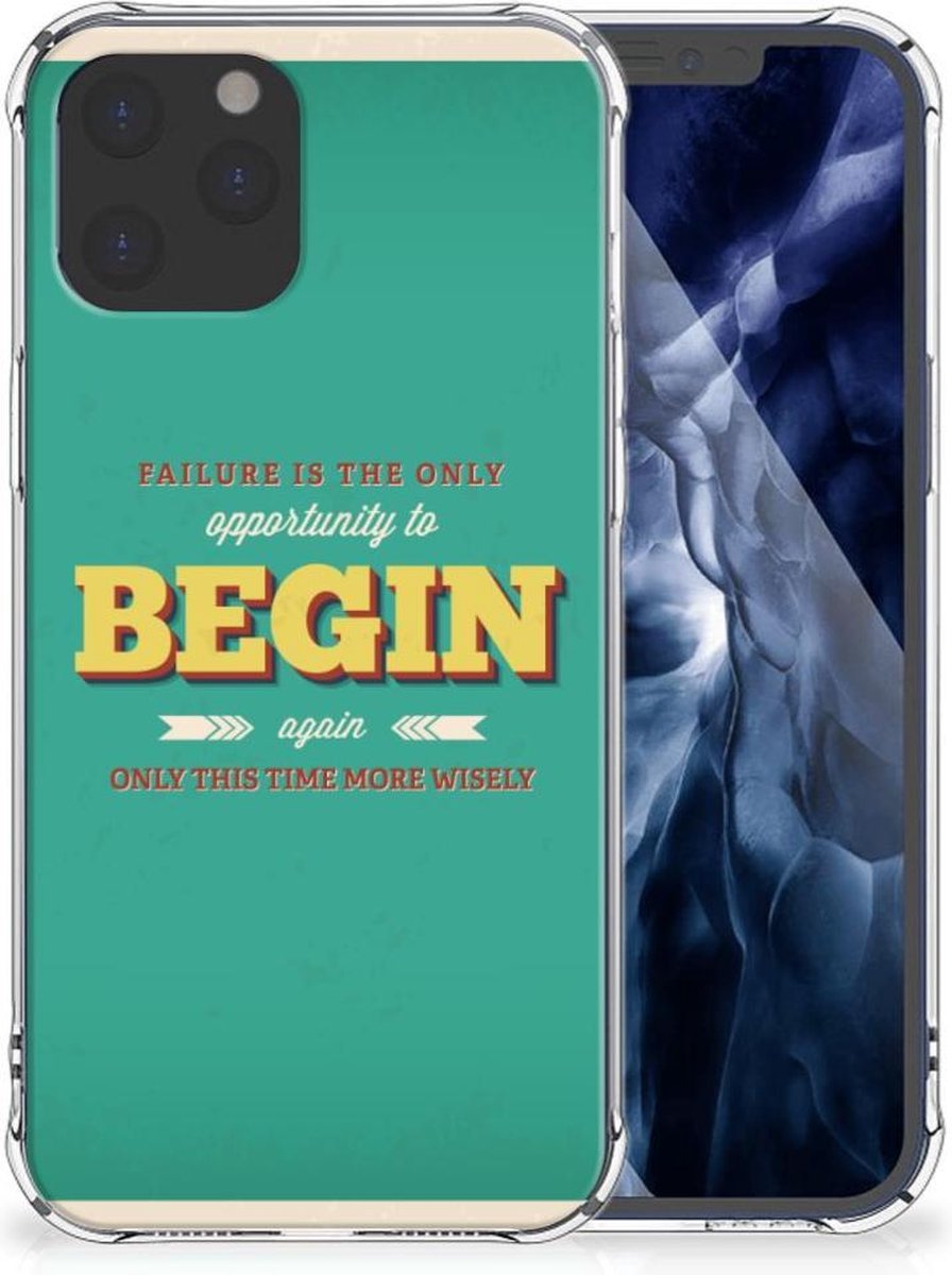 iPhone 12 Pro Max Telefoonhoesje met tekst Quote Begin