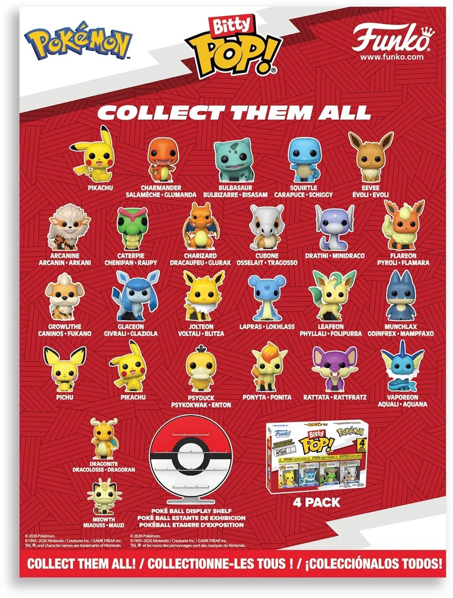 Funko Bitty Pop! Pokémon Countdown Calendar - Funko Pop! - Pokémon Adventskalender 2026 - Aftelkalender - Pikachu. — cadeau in Spellen & Speelgoed - foto 5