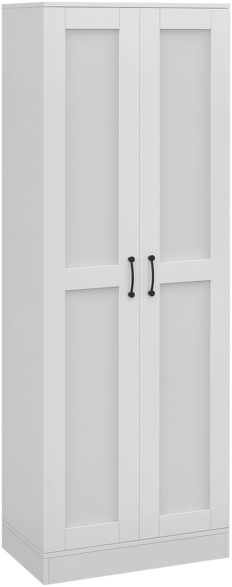 HOMCOM Keukenkast - Spaanplaat - 60x36,5x175cm - Wit