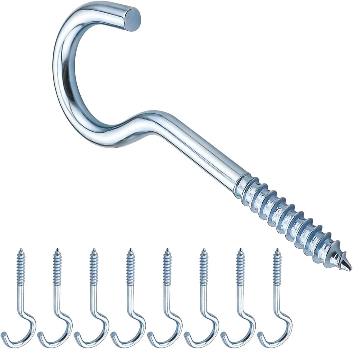 20 Stuks Schroefhaken met Schroefdraad - Duurzame Haakschroeven van 40,5 mm voor Bevestigen en Ophangen