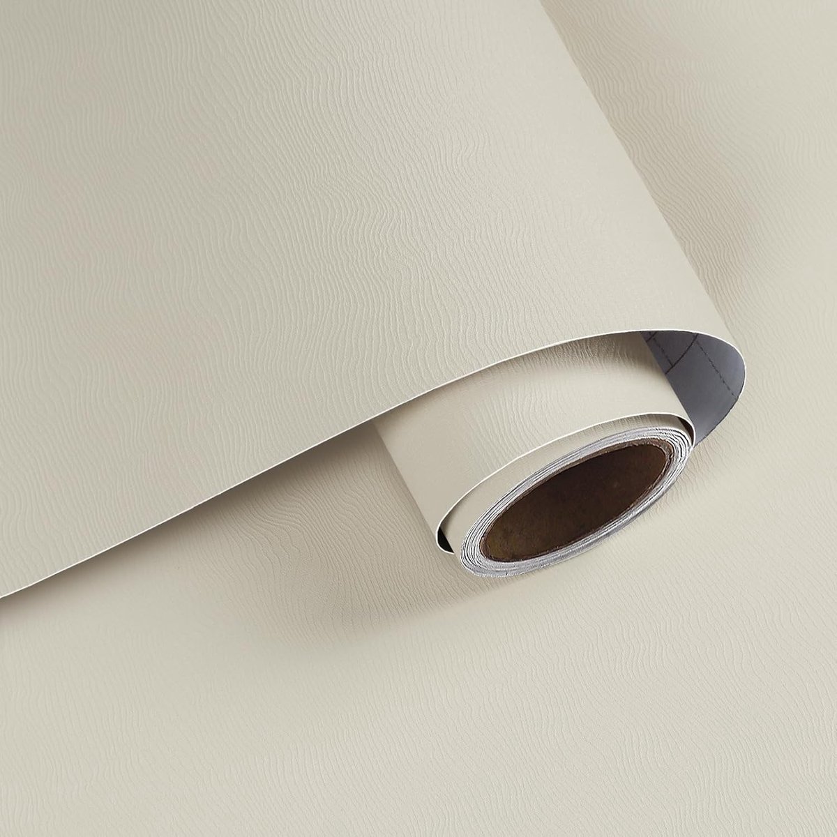 Moderne Behang met Zelfklevende Stoflook in Beige - 40 cm x 200 cm voor Sfeervolle Interieurs