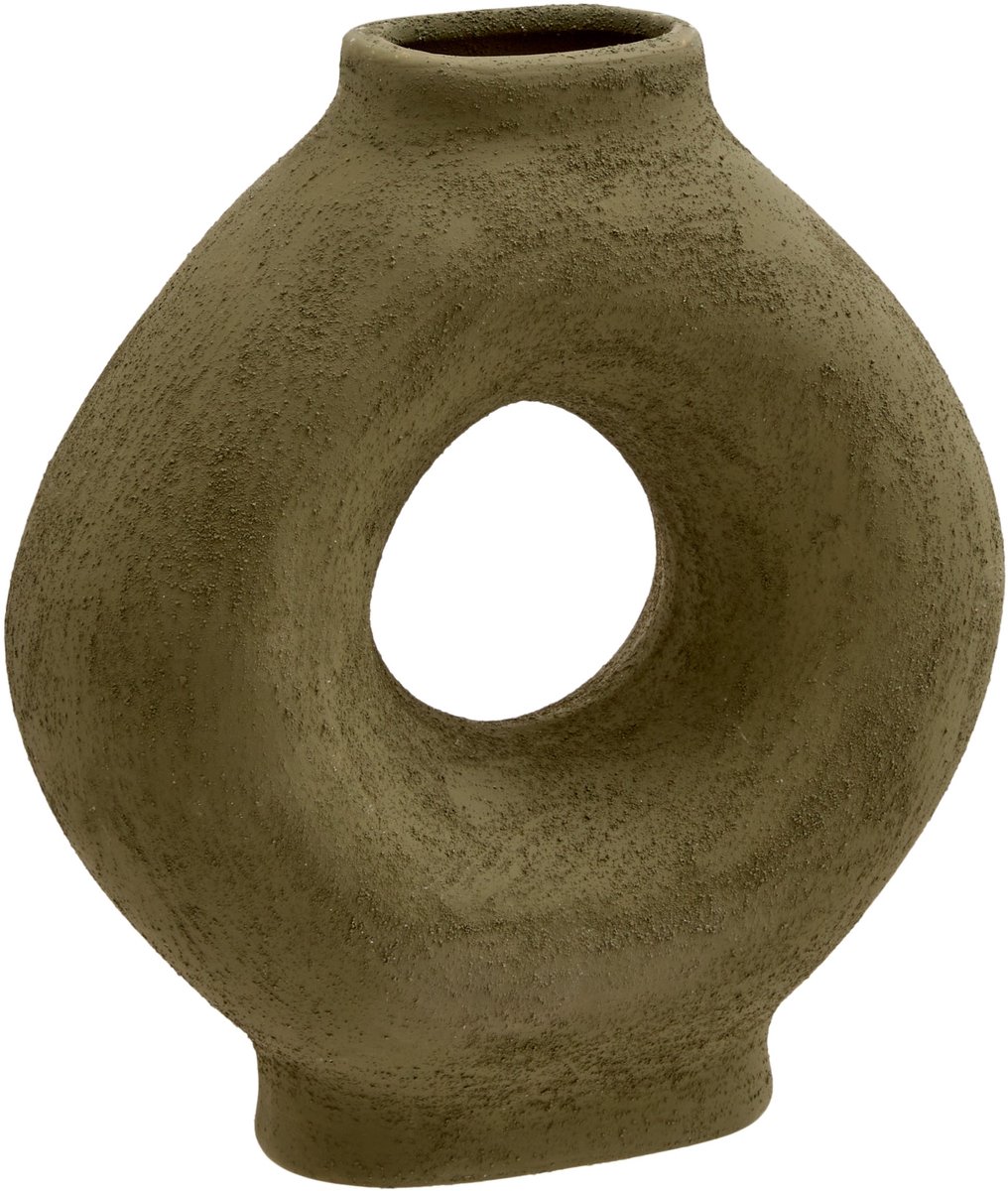 Atmosphera Brea Vaas - 22x8x23cm - Groen