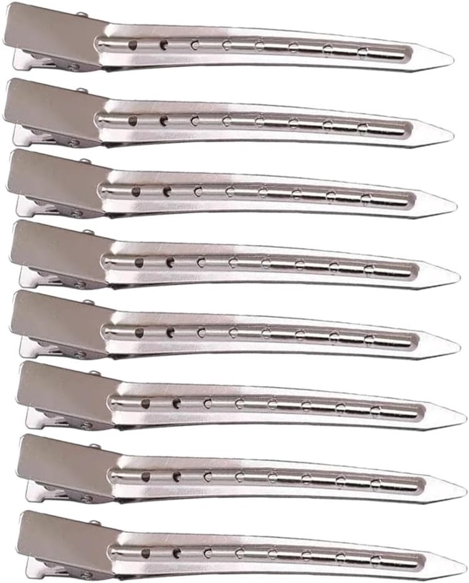 Professionele Haarspeldjes voor Dames - 8 Stuks Metalen Haarclips voor Hairstyling en Make-up
