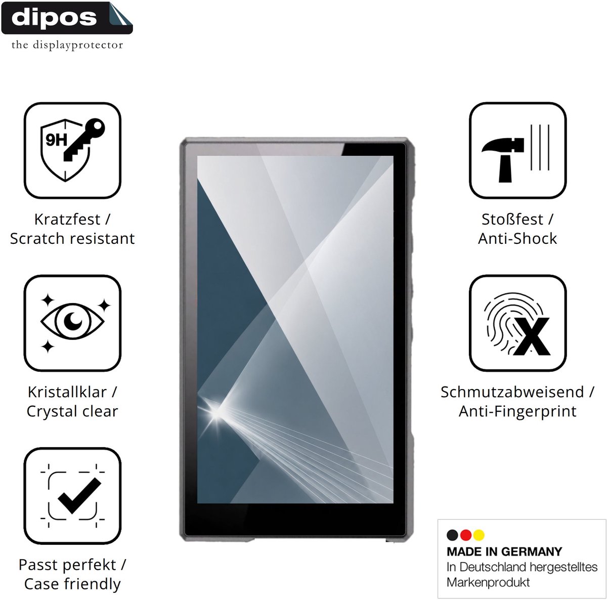 dipos – 2x Pantserfolie geschikt voor Luoran N2 | 9H Screenprotector