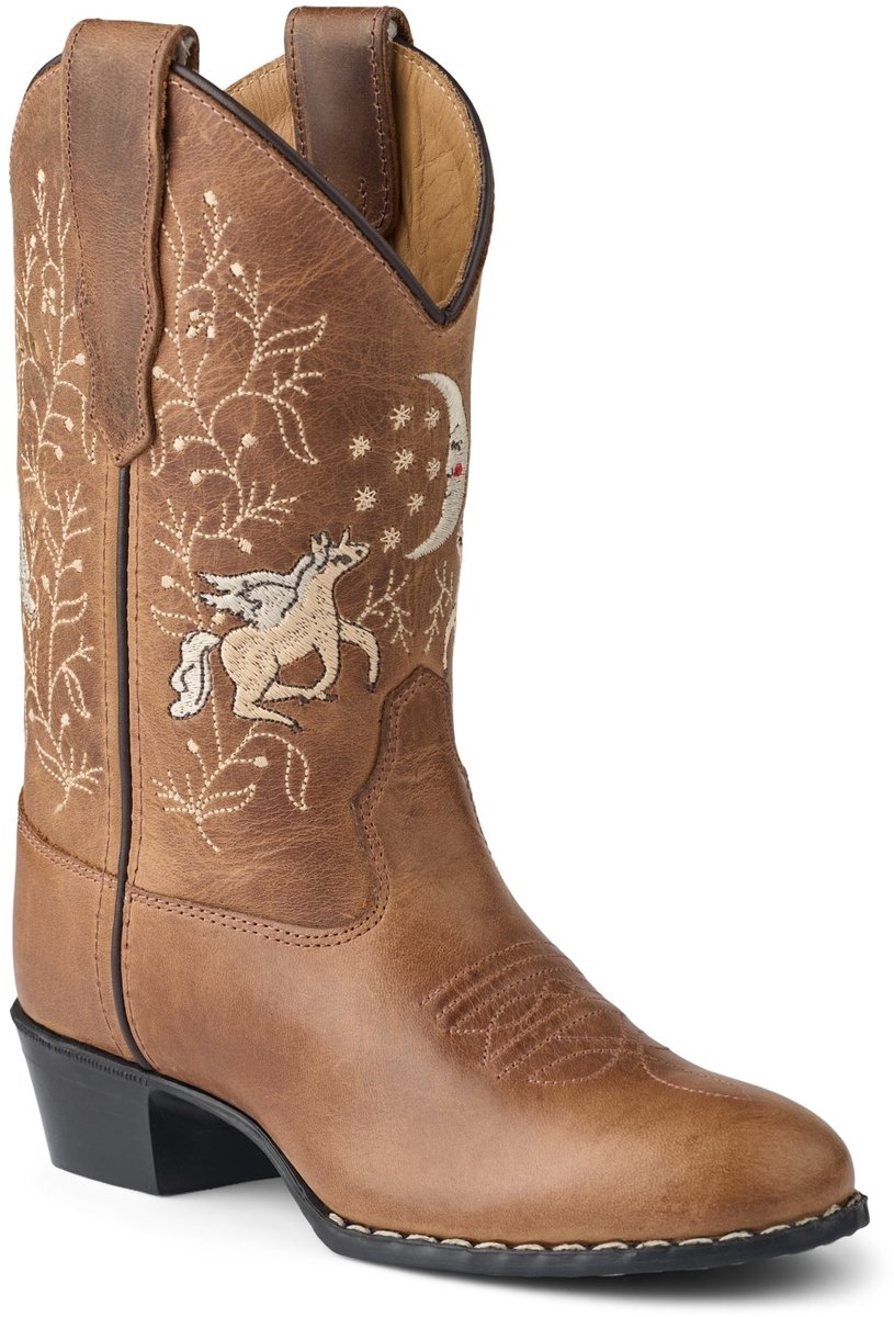 Bootstock Unicorn Cowboylaarzen - Tieners - Bruin - Leer