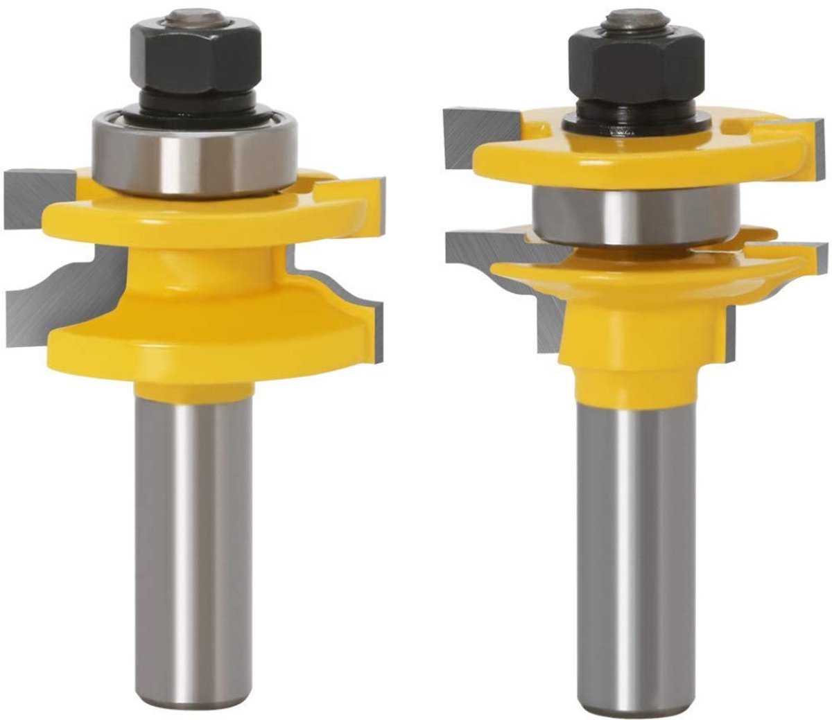Tongue Groove Freesbits Set voor Houtbewerking, Ogee Stijl en Rail, 1/2" Schacht, Houtfrezen en Gereedschap voor Meubelmakerij