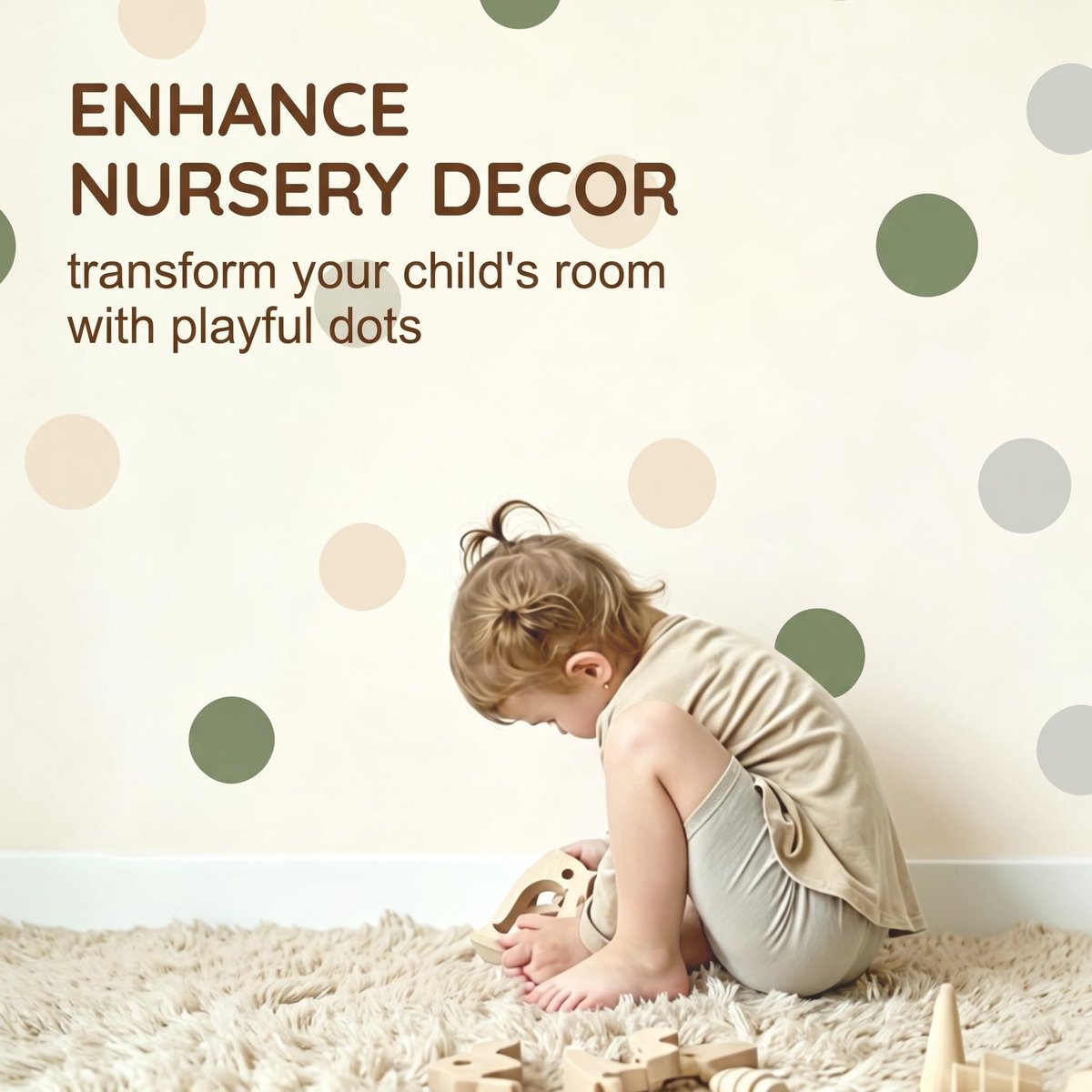 muurstickers kinderkamer stippen - 99 stuks zelfklevend - cirkels voor babykamer - boho stijl decoratie - ShopVlot