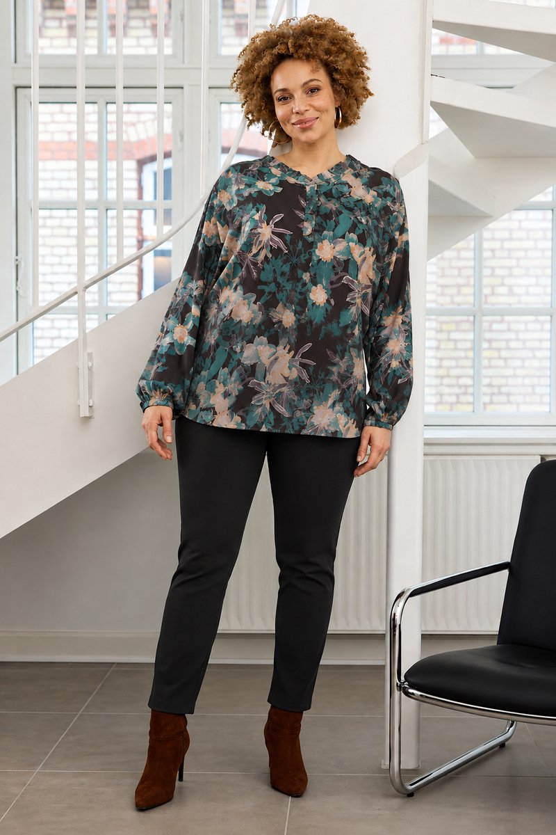 ZHENZI blouse lange mouw