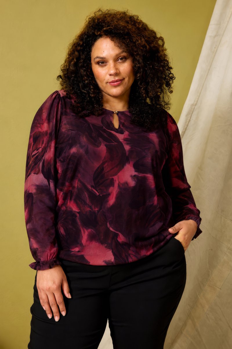 ZHENZI blouse mousse tricot