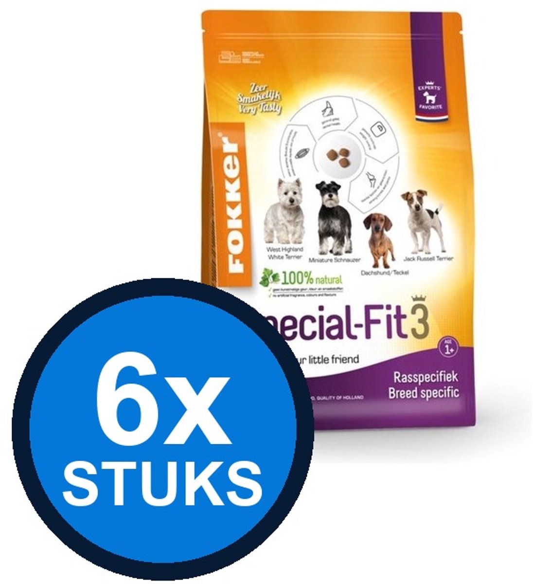 6x Fokker Dog Special-Fit 3 - Hondenvoer - 2,5kg