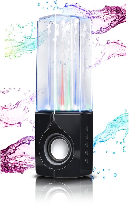Draadloze Bluetooth Speaker Dancing Aqua - Muziekbox met TWS-Connectie en Waterfonteinen - Partybox met Lichtshow - Compact en Krachtig - Zwart van AquaSound — afbeelding 3