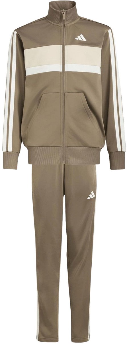 Adidas Tiberio 3-Stripes Trainingspak Junior Wit
