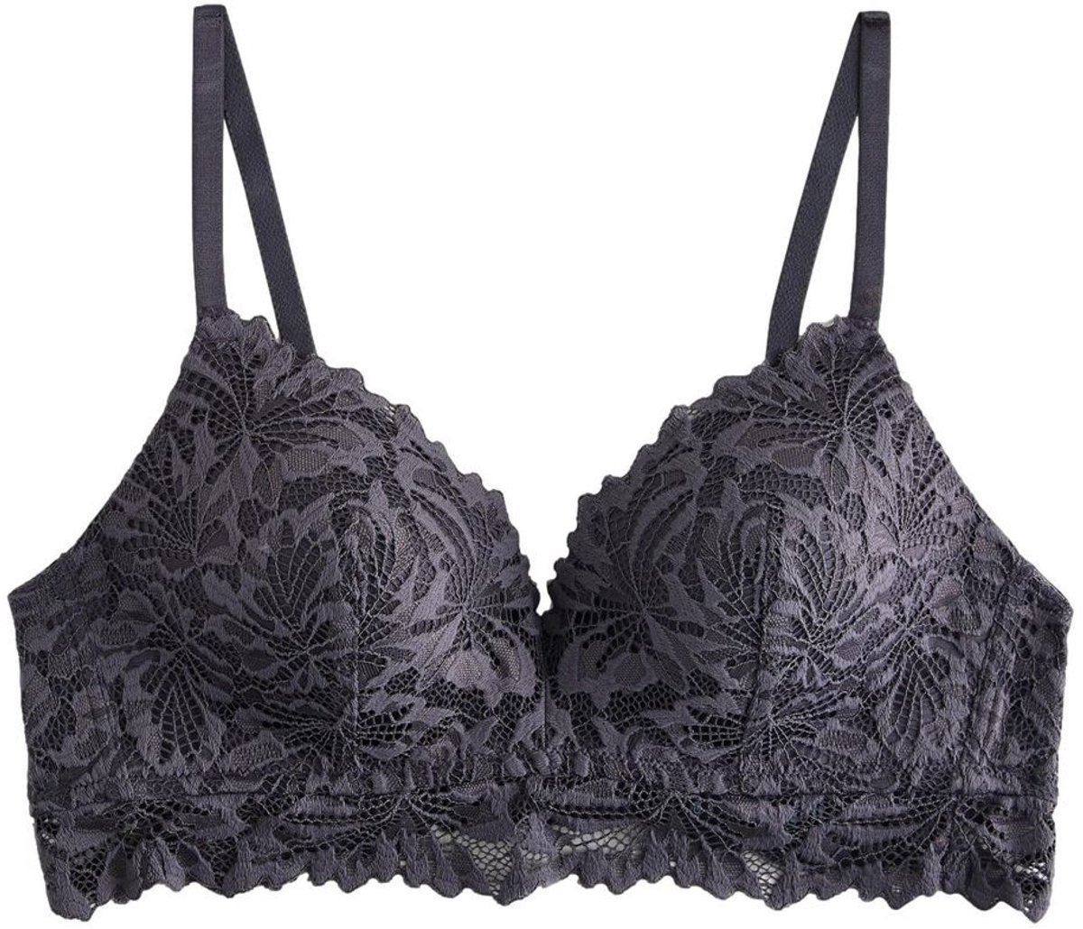 Next Dames - Kanten Ultimate Comfort beha zonder vulling - Grijs Charcoal Grey