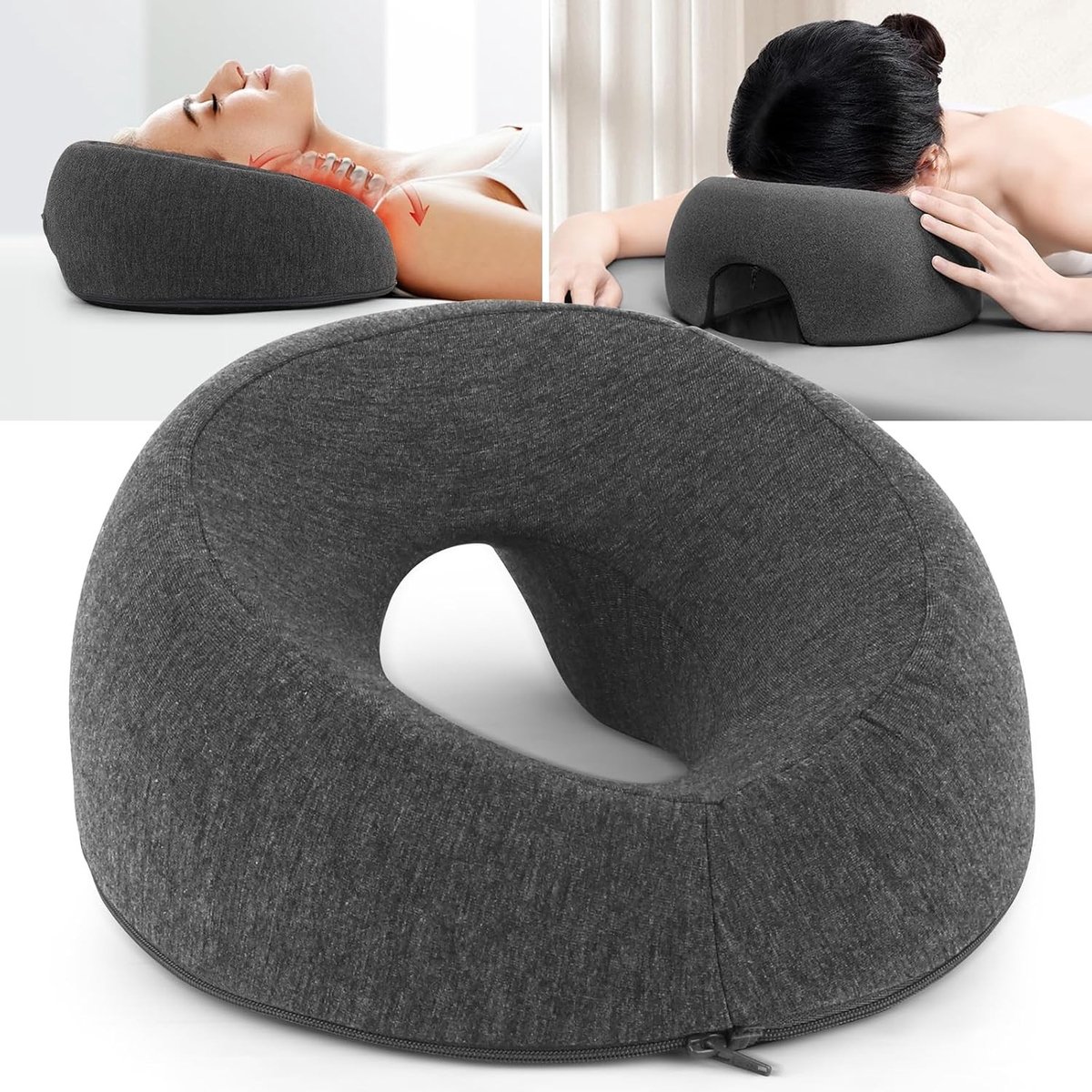 Comfortabel Gezichtsmassage Kussen van Geheugenfoam, Perfect voor Salons en Spa's, Ideaal voor Hoofdmassage en Ontspanning