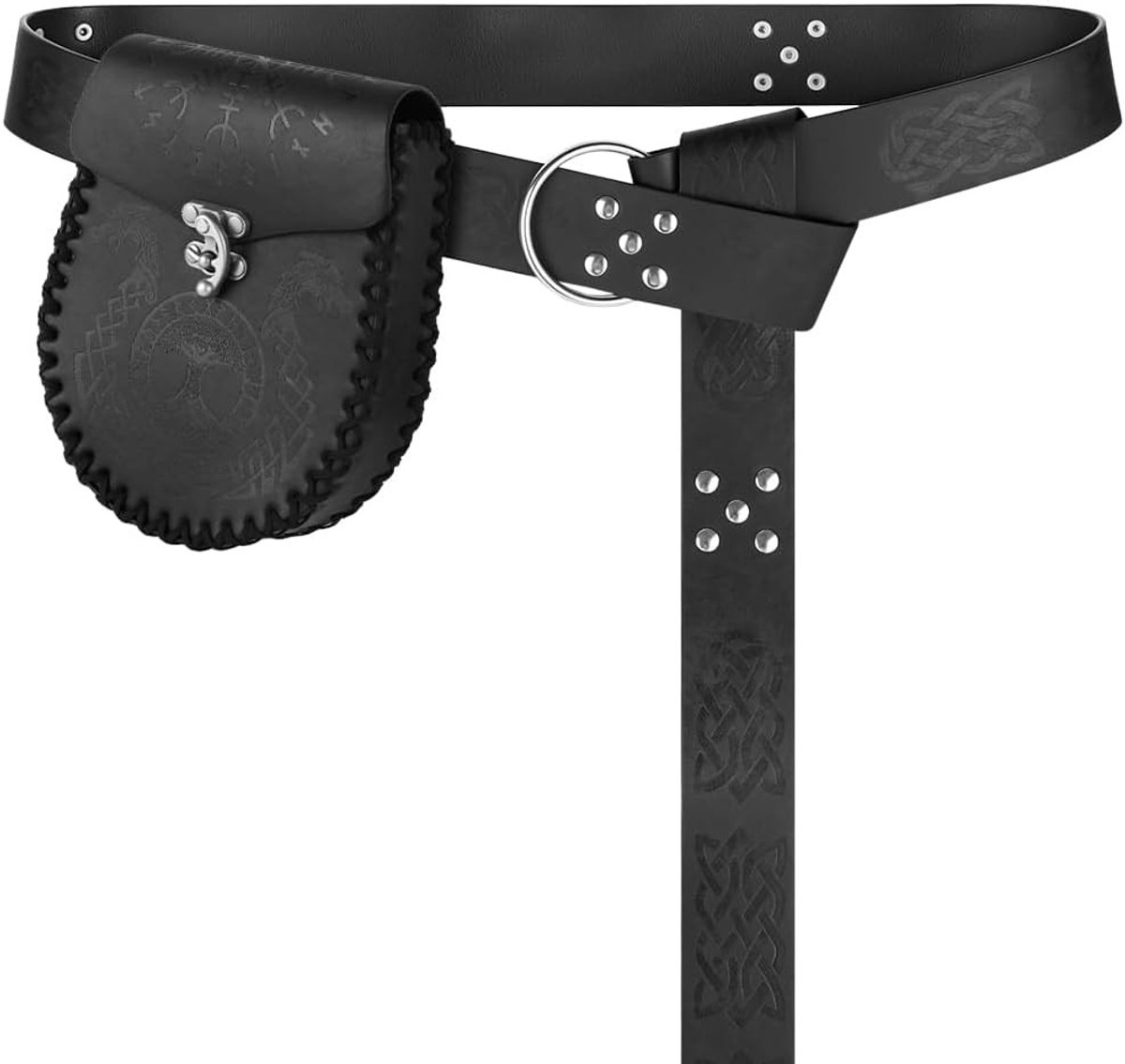 Middeleeuwse Riem met Tas voor Halloween Kostuum - Perfect voor Piraten, Heksen en Renaissance Cosplay