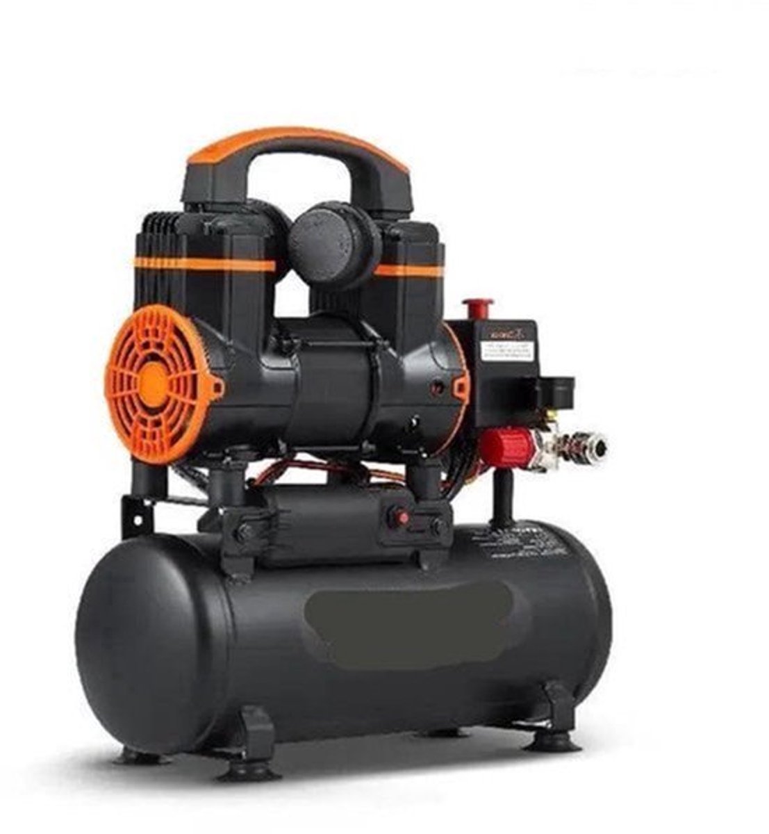Luchtcompressor - Stille Compressor - Luchtpomp - Olievrije Draagbare Compressor - 18L - 900W - voor Huis, Werkplaats en Banden oppompen