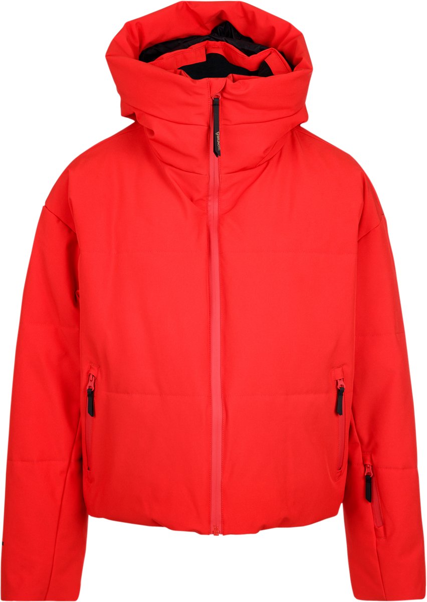 Brunotti Fiaskia Skijas Dames Raisin Ski Jas Wintersport 10K Waterdicht Skipashouder Rood