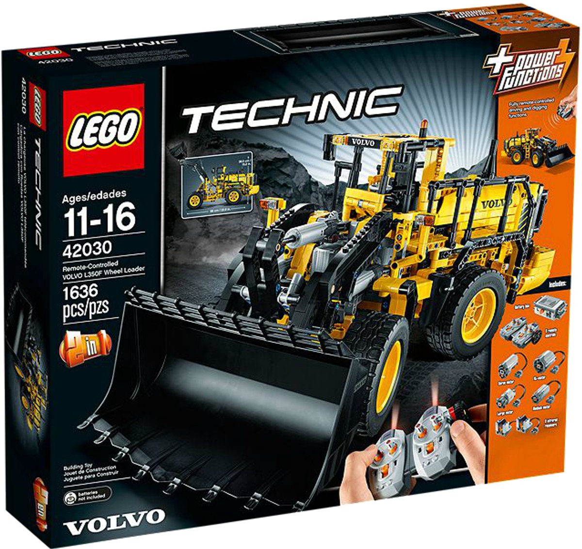 LEGO Technic Remote-Controlled VOLVO L350F Wheel Loader, Bouwpakket, 11 jaar, 1636 stuk(s)