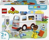 LEGO DUPLO Ambulance met chauffeur Educatief Speelgoed voor Peuters met Voertuig 10447
