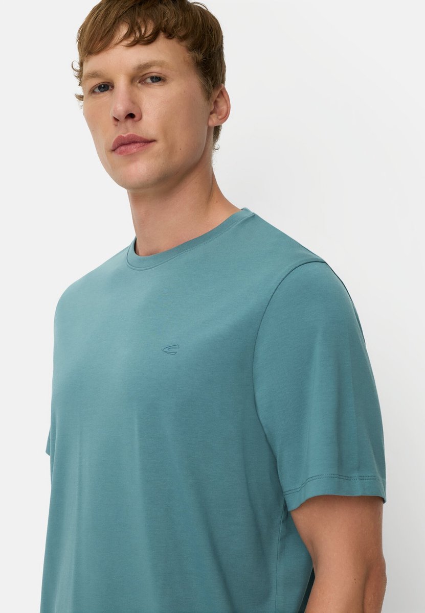 camel active fleXXXactive© T-Shirt met 4-weg stretch - Maat menswear-3XL - Tide Blauw