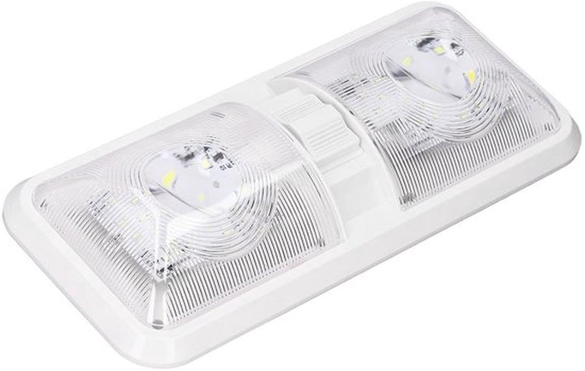 12V Binnenverlichting voor Jacht en Marineboot - Dubbele Lichtkoepel met Schakelaar