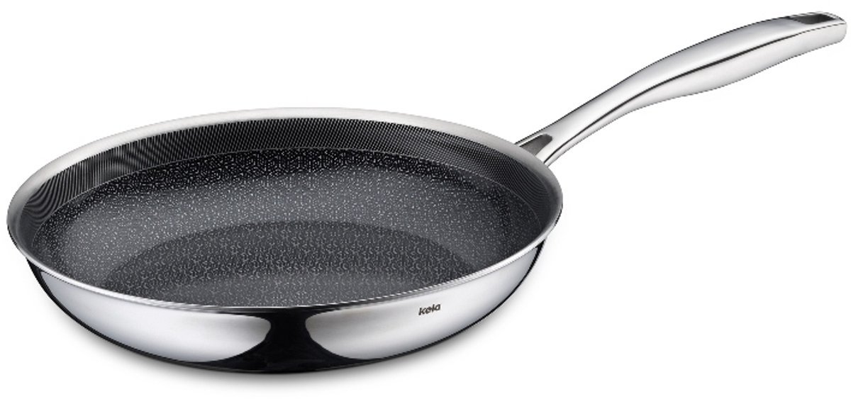 Flavoria roestvrijstalen pan 18/10 met antiaanbaklaag, 24 cm