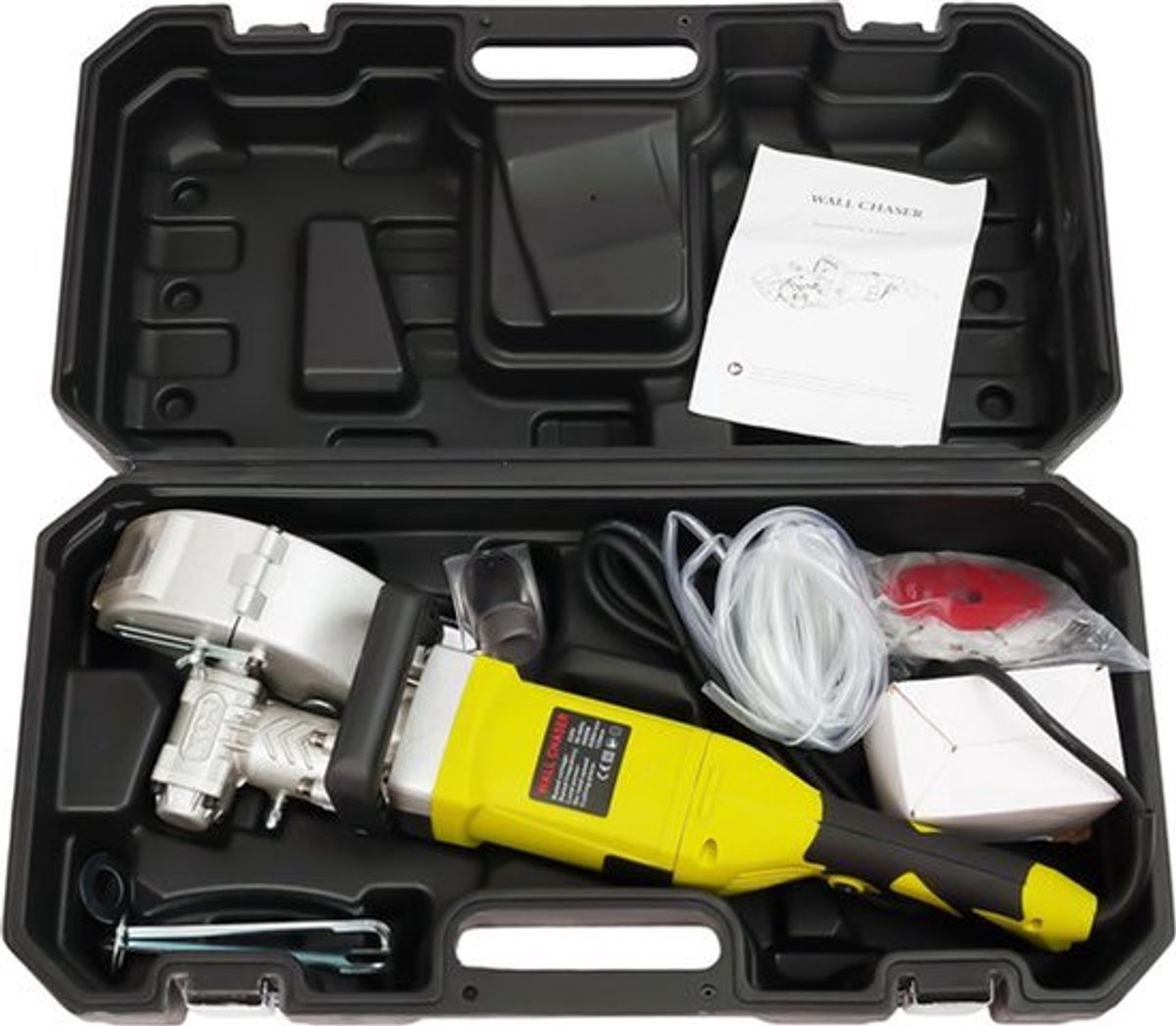 Elektrische Muurfrees - Lichtgroen - 4000W - 0-3.7cm Diepte - 6500RPM - Voor Beton En Steen