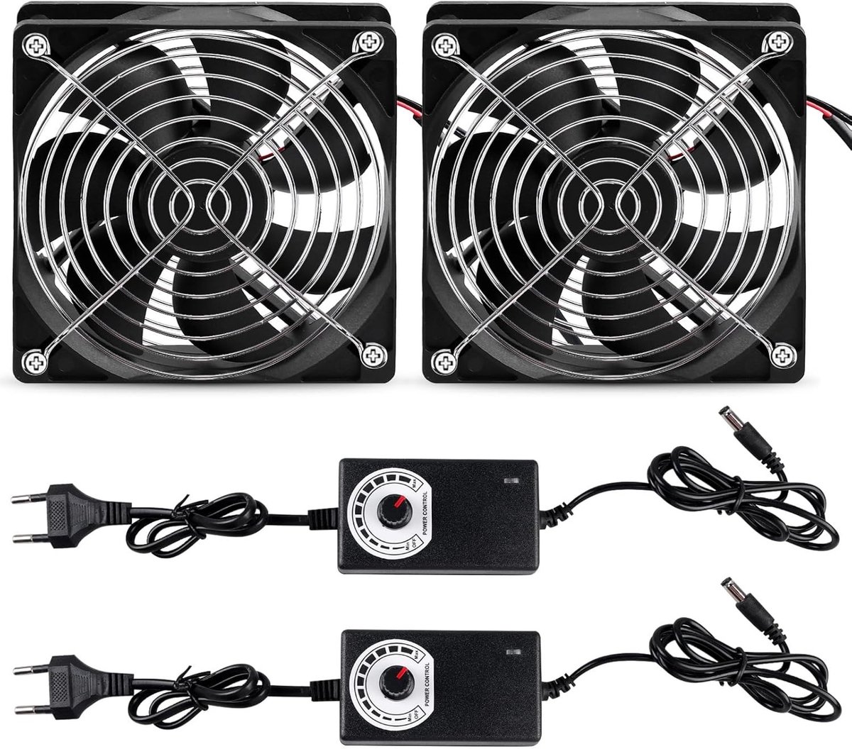 Krachtige 120mm Afzuigventilator voor Tuinhuisjes en DIY Projecten - Verstelbare Snelheid en 2750rpm Prestaties