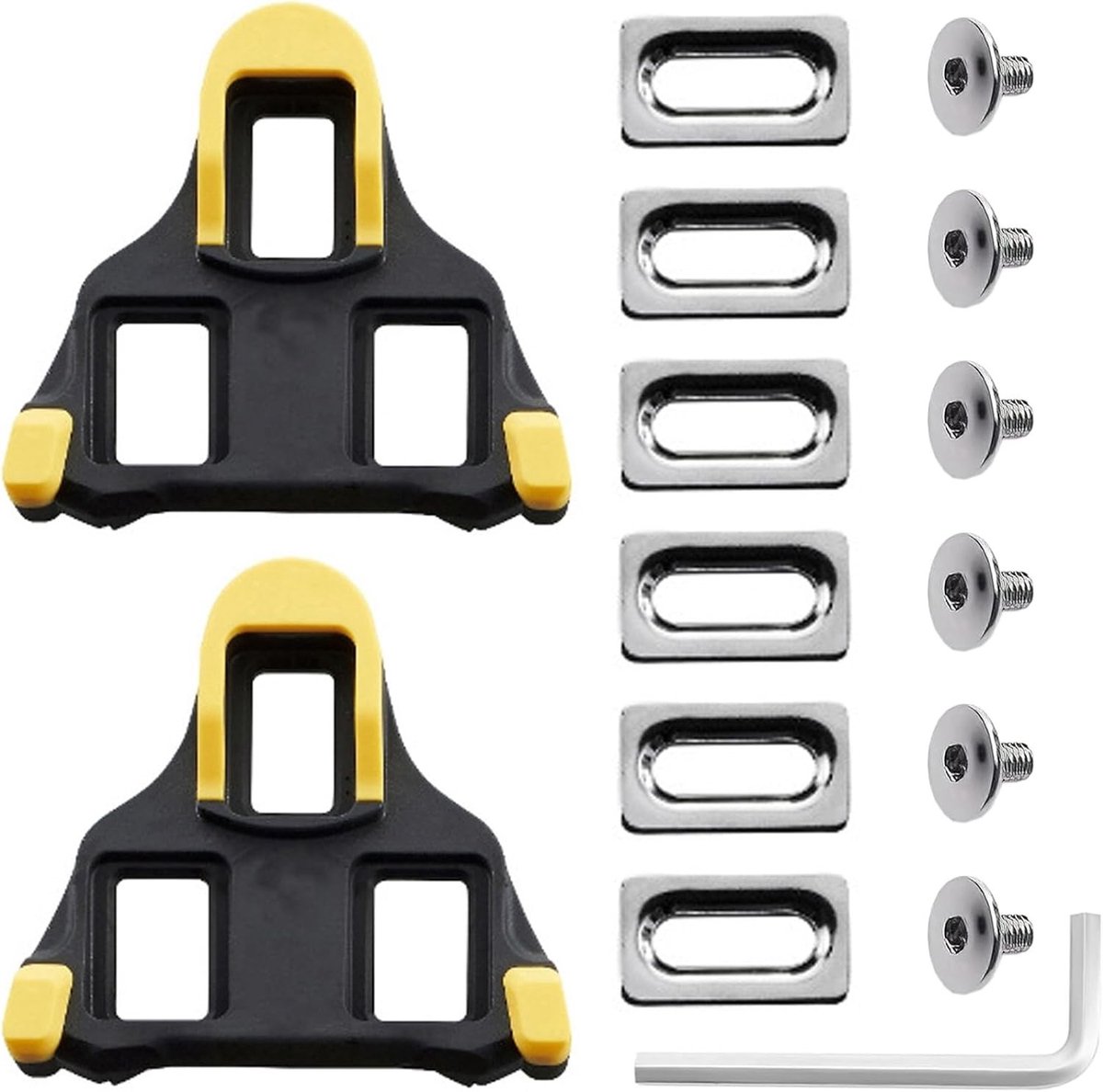Vervangende Fietspedalen, Duurzame en Antislip Pedalplaten voor Racefietsen, Premium SPD Cleats voor Fietsschoenen, Hoogwaardige Prestaties en Betrouwbaarheid