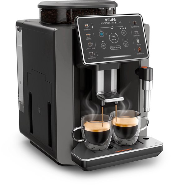 Krups Sensation Hot & Cold EA913H Zwart foto 1