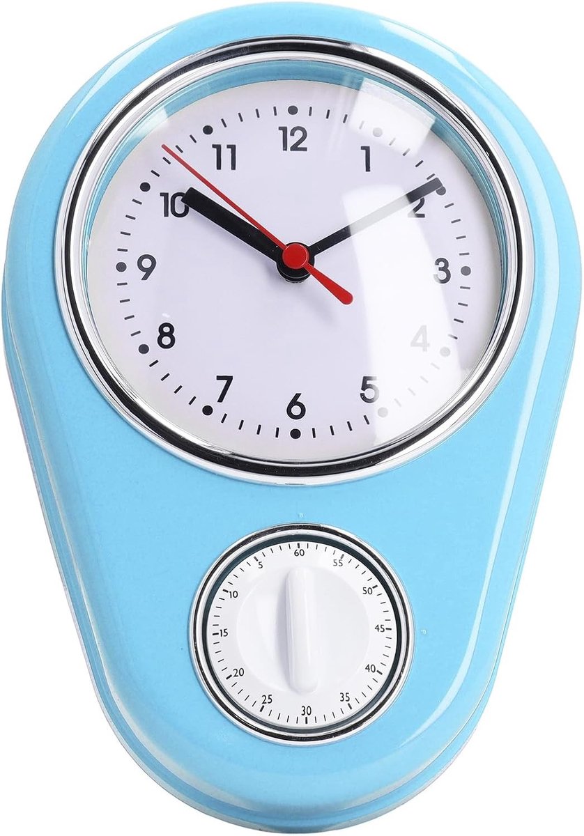 Retro Wandklok 9 Inch - Stille Quartz Klok voor Huiskamer en Keuken - Multifunctionele Decoratie en Tijdsaanduiding