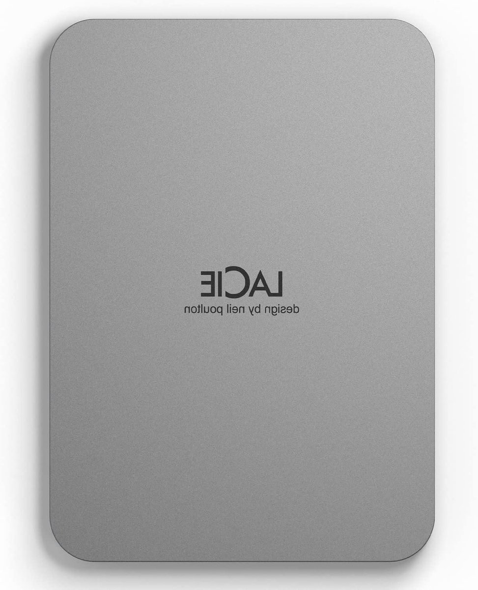 Externe Harde Schijf - Draagbare Opslag - Bestanden Opslaan - Gemaakt van Gerecycled Materiaal - 4TB - Moon Silver