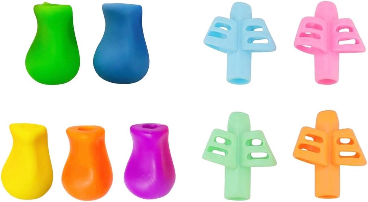 Twee-Vinger Pennenhouders en Siliconen Pennenhouders voor Kinderen, Verbeterde Schrijfhouding en Correctiehulpmiddelen voor Comfortabel Schrijven