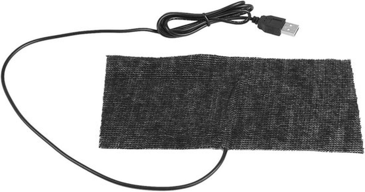 Verwarmingsfolie zwart USB koolstofvezel verwarmingsmat - 1 stuk - 5V - 20x10 cm - Muismat - Warme deken - Muis - HuisdierWarmte - USB Verwarmingsmatras.