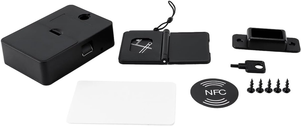 Elektronisch Kastslot met NFC Ontgrendeling via App, Ideaal voor Drankkasten en Lockers, Geen Boren Nodig