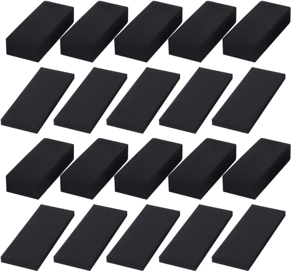 20 stuks EVA schuim schokabsorberende kussens voor hoofdbord en wandbescherming, 2 maten, 10 stuks per maat, ideaal voor geluidsisolatie en stootbescherming
