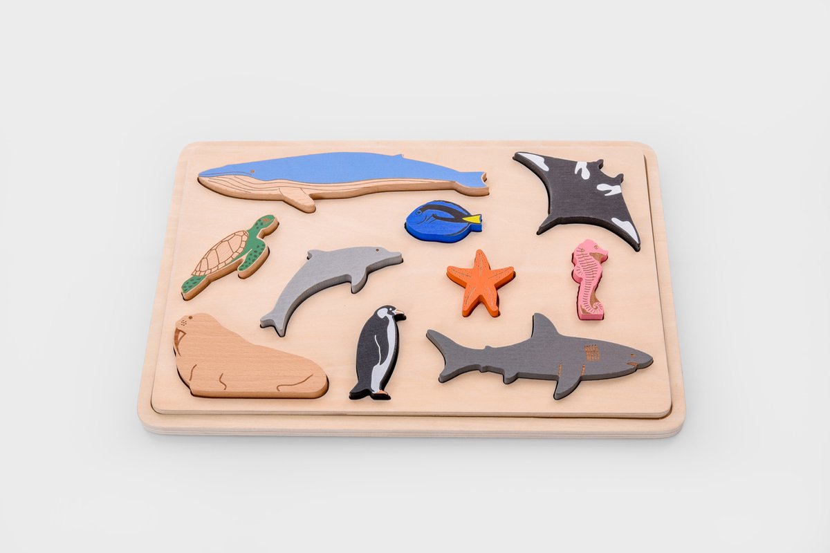 tickit OCEAN ANIMAL LAYER PUZZLE - PK10.