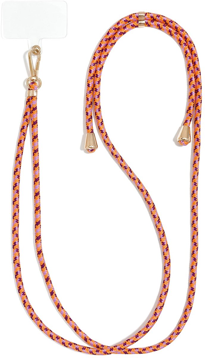 Nova - Telefoonketting - Patchwork Polyester - - Oranje