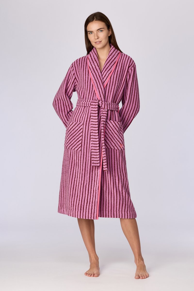 Woody Dames kamerjas roze streep - maat L